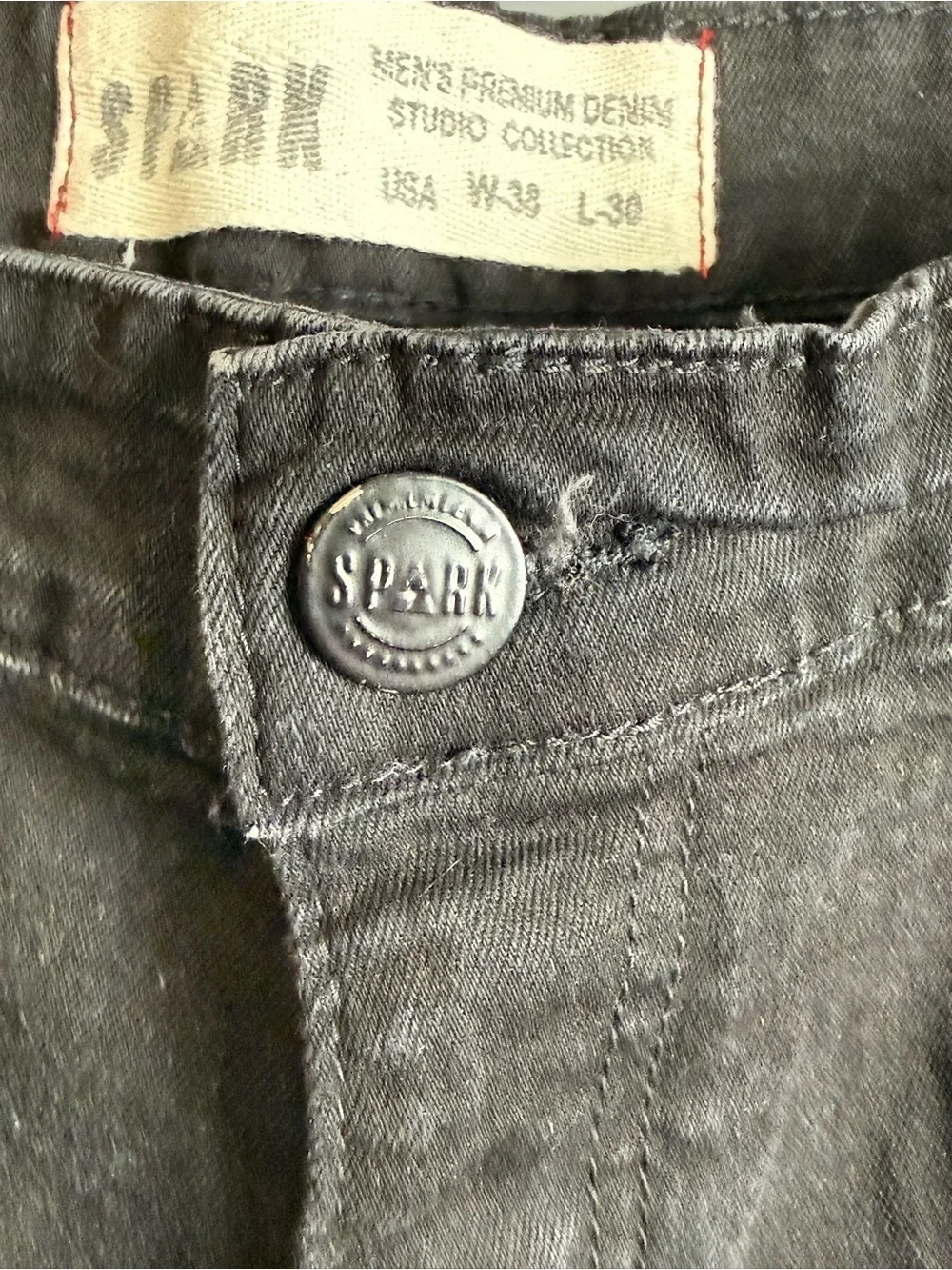 Spark Premium Denim Studio Collection  Men's Graphic Jeans Sz 38x30